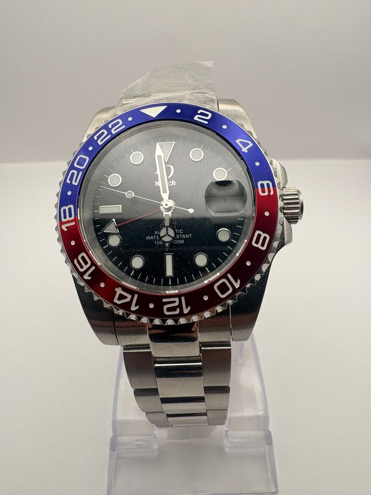 Other Stainless Steel Wristwatch With Blue And Red Bezel product image