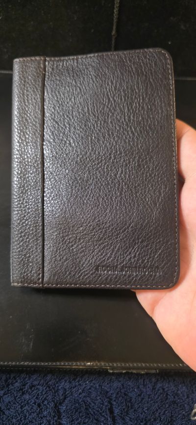 Black Leather Wallet by ROCHA JOHN ROCHA