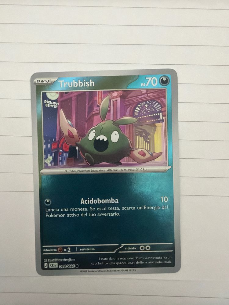 Trubbish Pokémon Card imagen 1