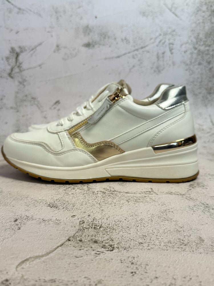 Westland White And Gold Sneakers 3
