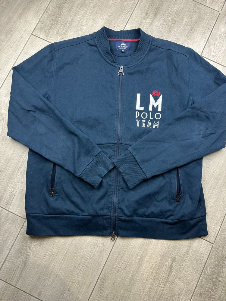 La Martina La Martina – bluza męska rozpinana 4XL granatowa hoody zipp LM Polo Team – oryginał product image