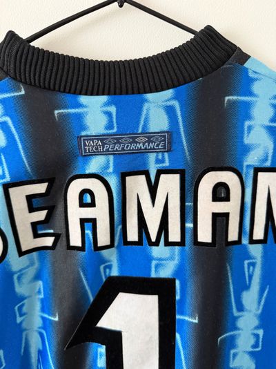 Vintage Umbro England David Seaman Goalkeeper Jersey #1 Made in England Kids 4
