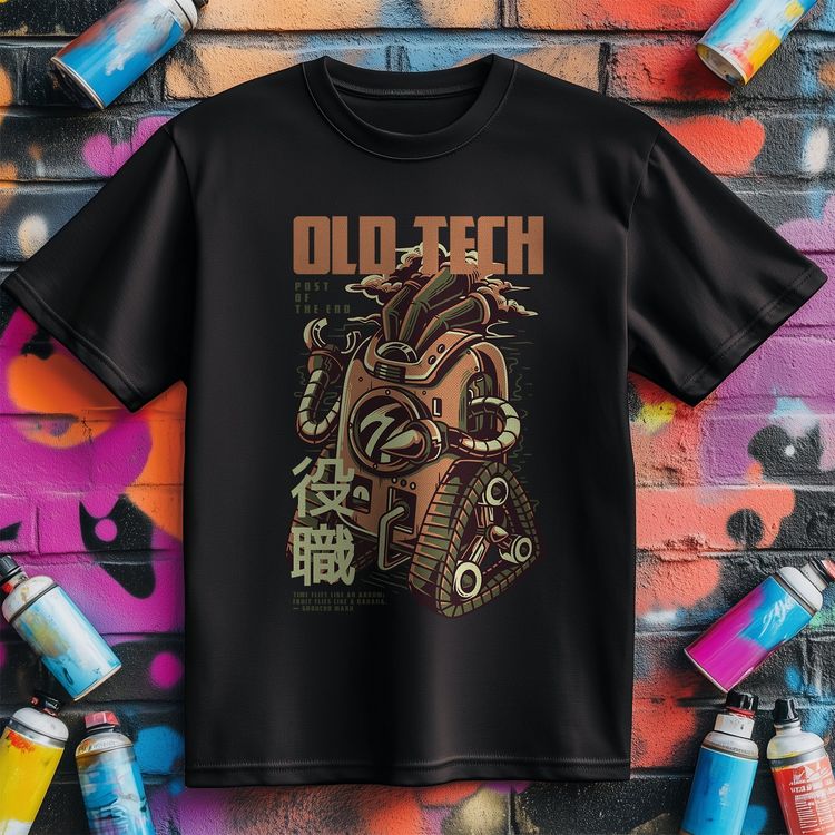 Old Tech Robot T-Shirt - Retro and US image 1