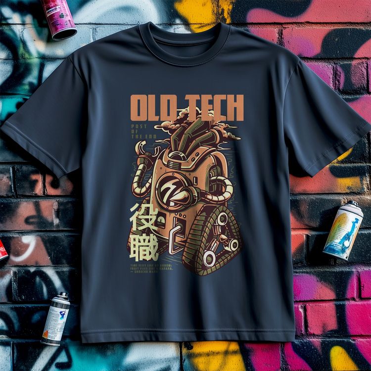 Old Tech Robot T-Shirt - Retro and US image 2