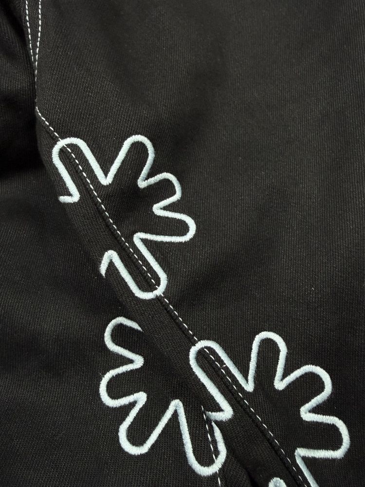 Lost Shdws Flower Embroidered Jeans 6