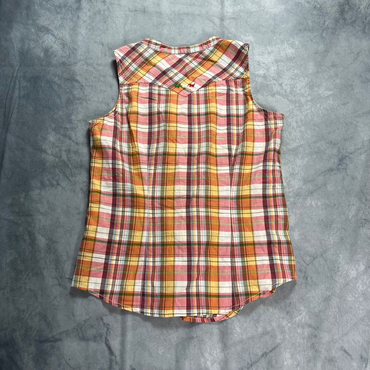 Jeans West sleeveless plaid shirt 5