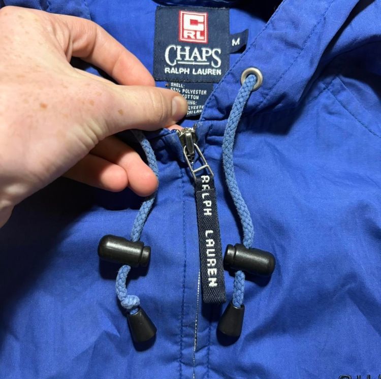 Chaps Ralph Lauren Blue Hooded Jacket image 3