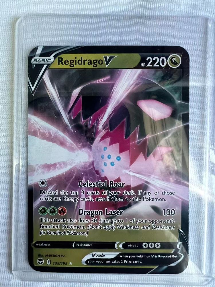 Regidrago V Pokémon Trading Card image 1