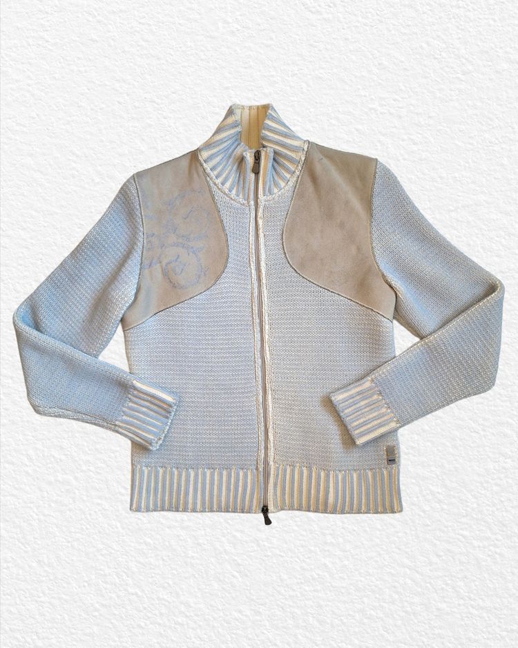 80/90s Versace Knit Zip-Up Jacket