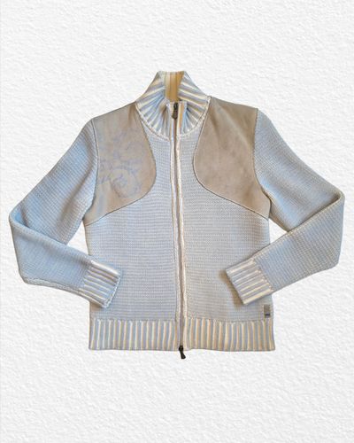 80/90s Versace Knit Zip-Up Jacket