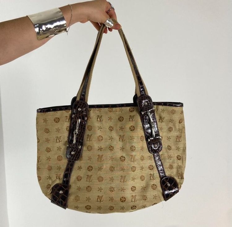Brown Monogram Tote Bag