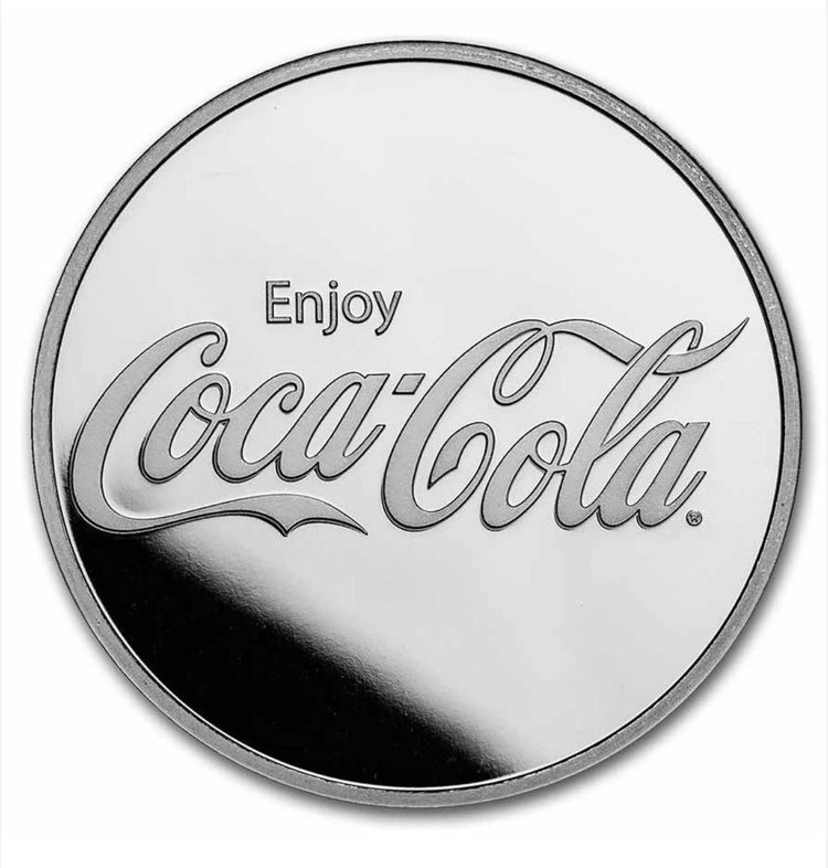 Coca-Cola Silver Coin With Coca-Cola Design product image