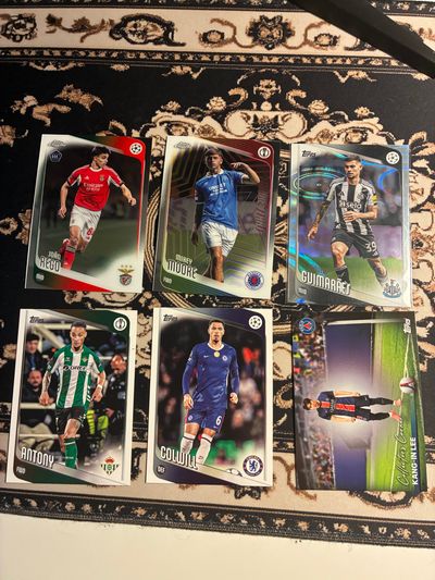 Zestaw 4 Topps chrome ucc 6 kart (parallel, insert, refractor )