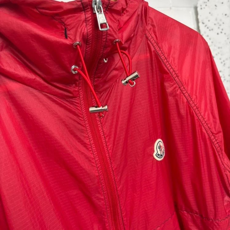 Moncler Dronne Red/Black Lightweight Track Jacket Windbreaker image 4
