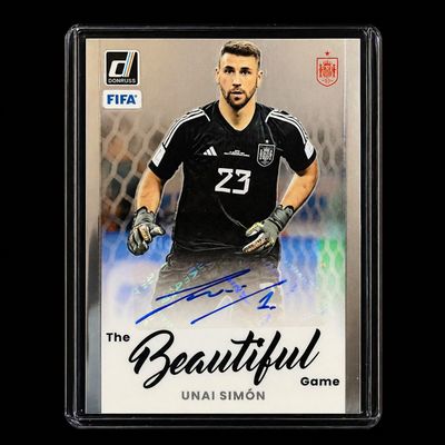 AUTO/ Unai Simon The Beatiful Game Panini Donruss 2024/25