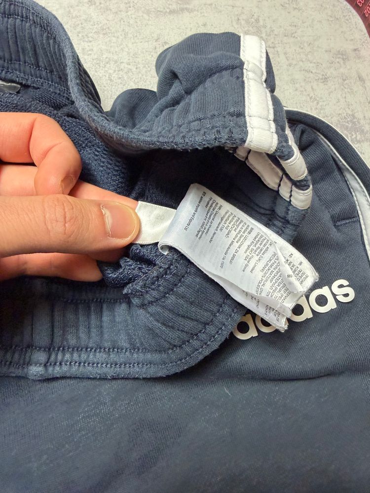 Adidas Navy Blue Track Pants Classic Casual Basic  image 4