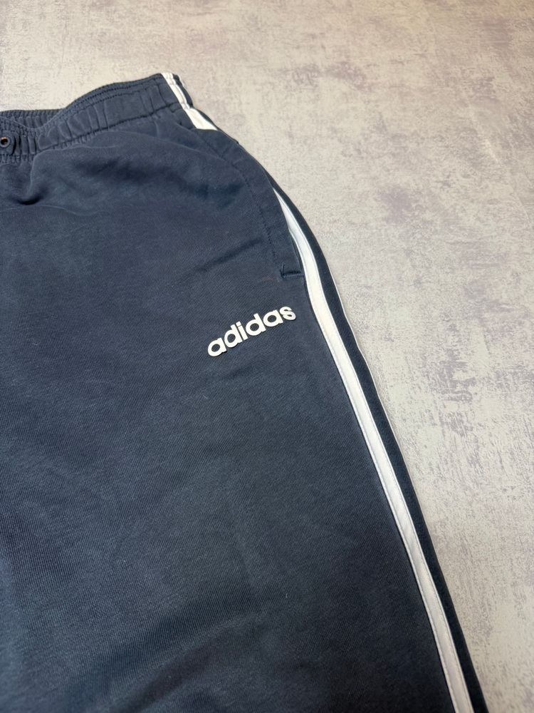 Adidas Navy Blue Track Pants Classic Casual Basic  image 2