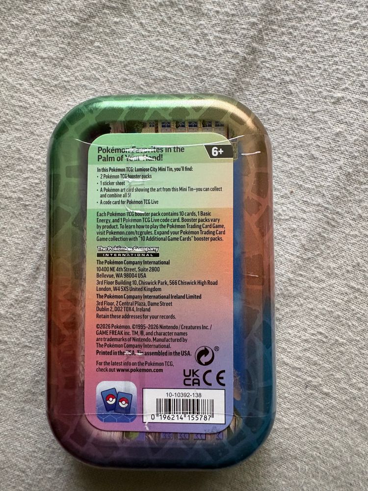 Pokémon Trading Card Game Mini (EMPTY TIN) 2