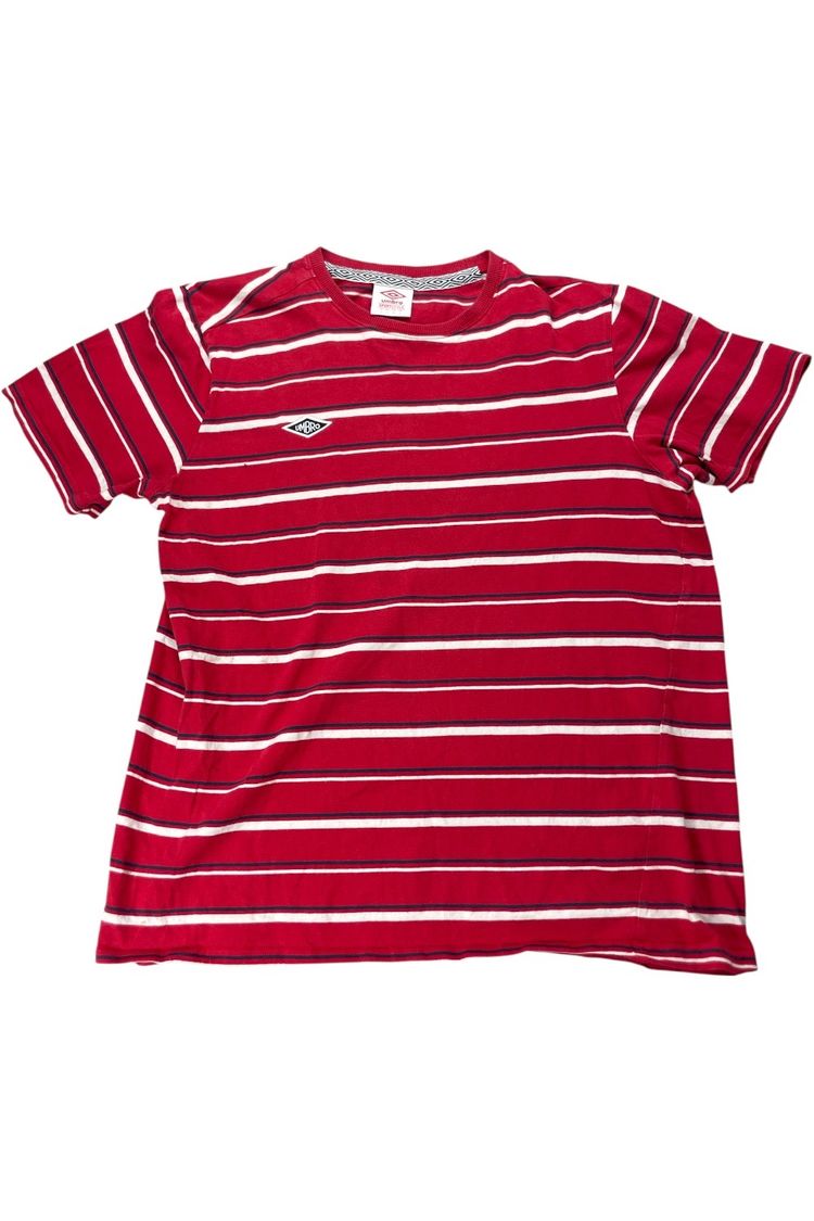 Umbro Red And White Striped T-Shirt