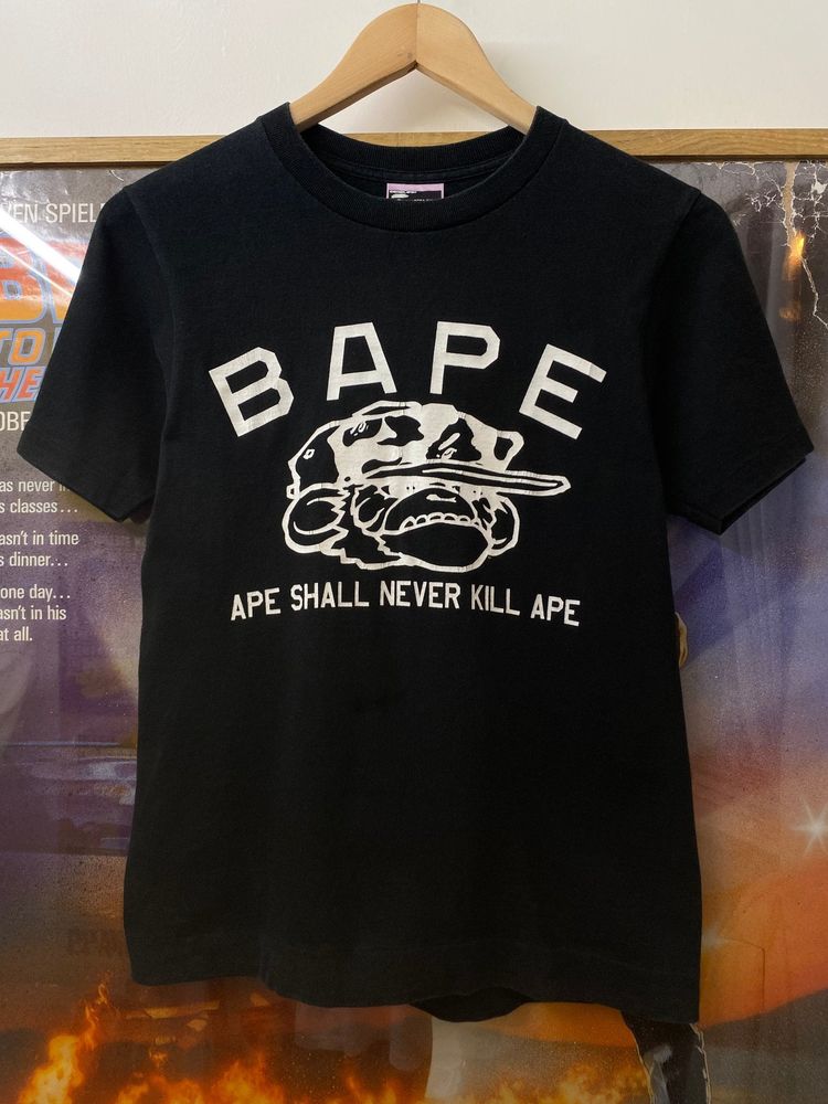 2000s A Bathing Ape Camo Capped Monkey Graphic Tee image 1