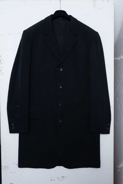 Yohji Yamamoto COSTUME D’HOMME Black Wool Longline Blazer Frock Coat