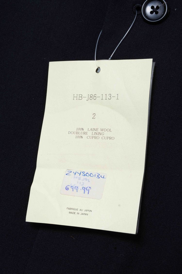 Yohji Yamamoto COSTUME D’HOMME Black Wool Longline Blazer Frock Coat image 12