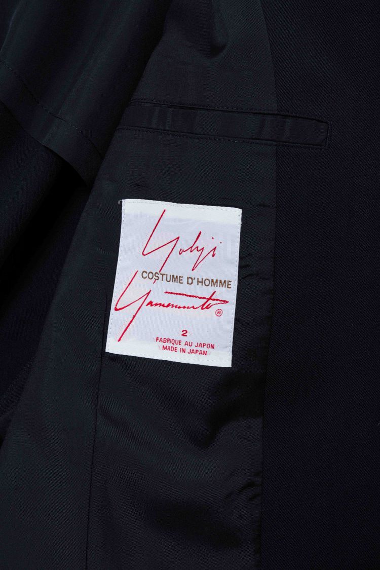 Yohji Yamamoto COSTUME D’HOMME Black Wool Longline Blazer Frock Coat image 7