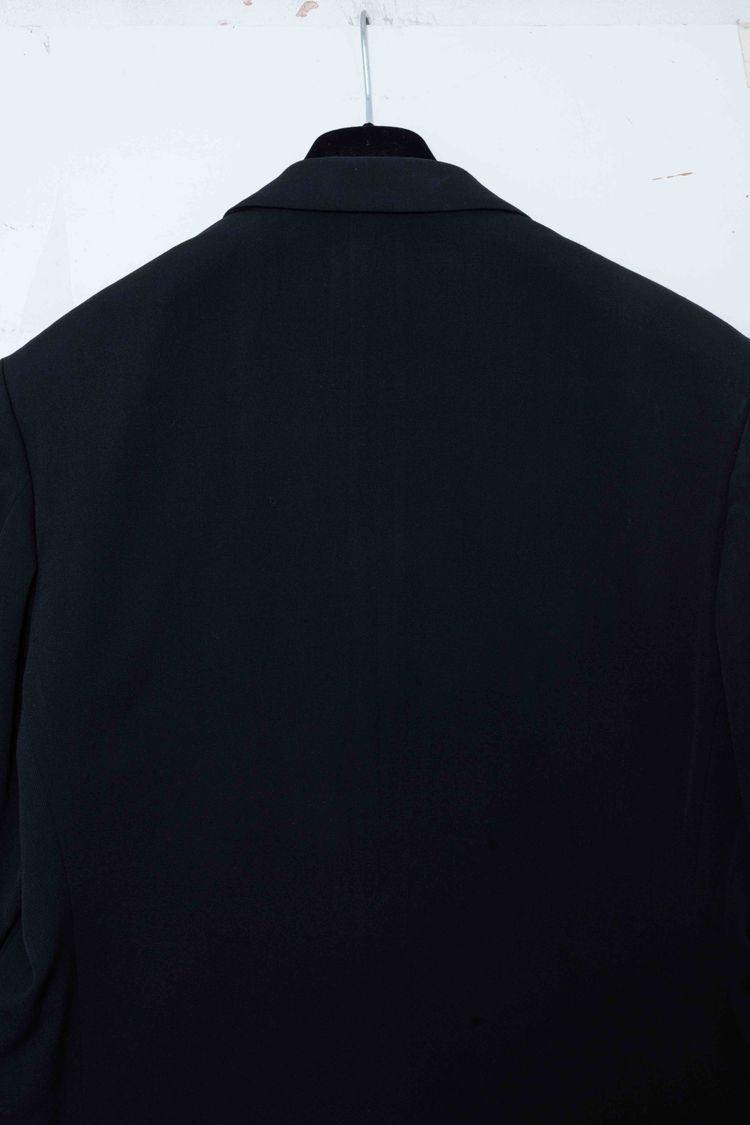 Yohji Yamamoto COSTUME D’HOMME Black Wool Longline Blazer Frock Coat image 11