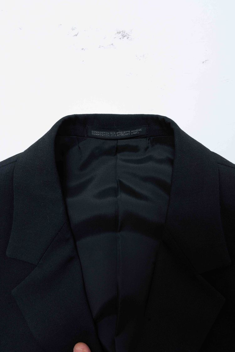 Yohji Yamamoto COSTUME D’HOMME Black Wool Longline Blazer Frock Coat image 2