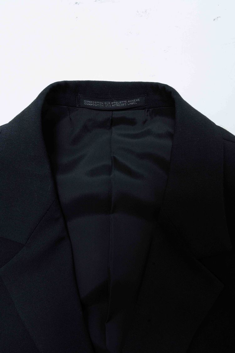 Yohji Yamamoto COSTUME D’HOMME Black Wool Longline Blazer Frock Coat image 13