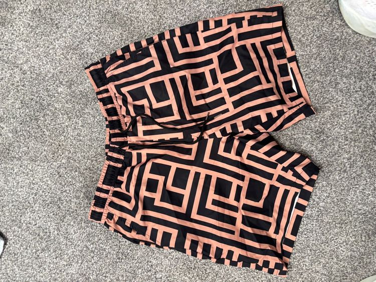 Other Black And Brown Geometric Patterned Shorts product image