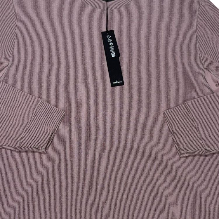 Stone Island Ribbed Cotton Pink Jumper image 2