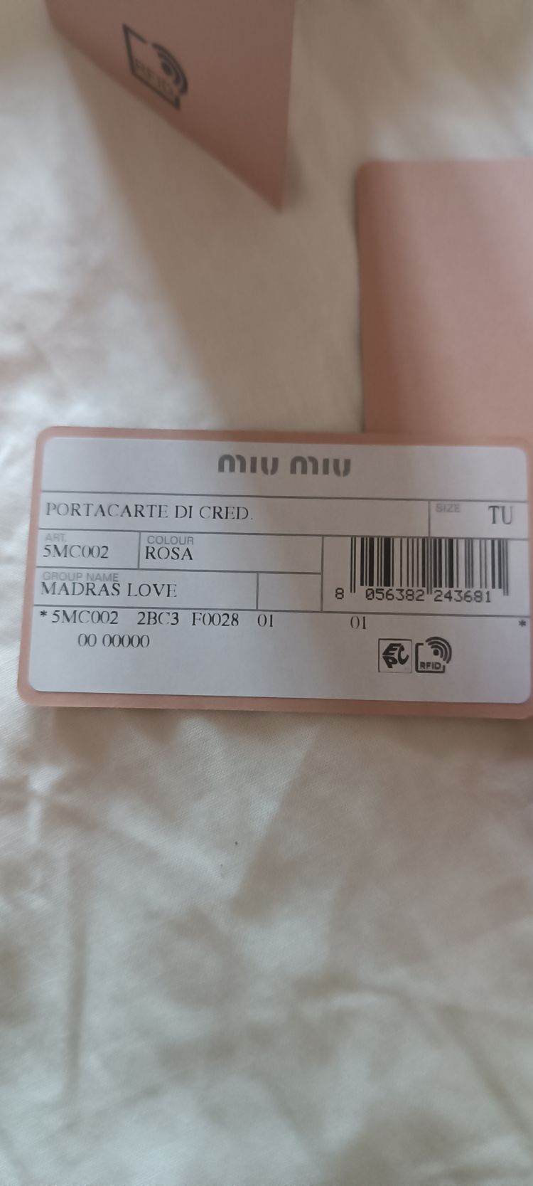 Miu Miu Pink Card Holder image 3