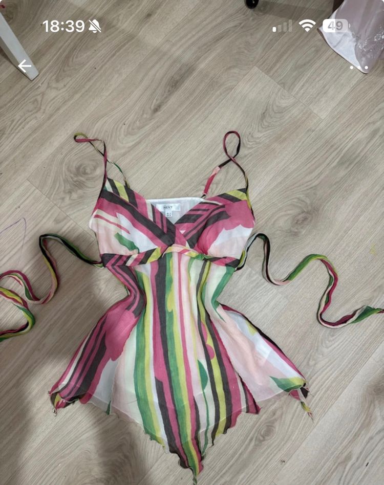Striped Sleeveless fairy top