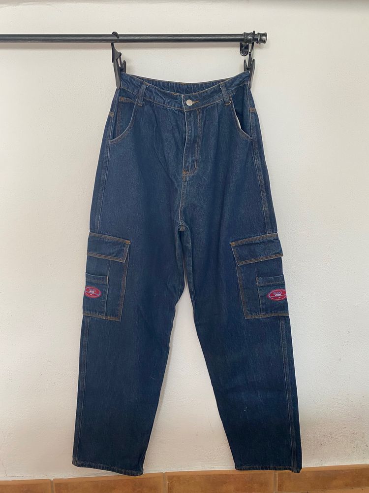 SHEIN Shein Denim Cargo Jeans product image