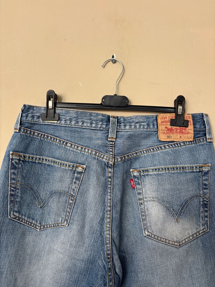 Levi'S 501 Blue Jeans 33x32 image 6