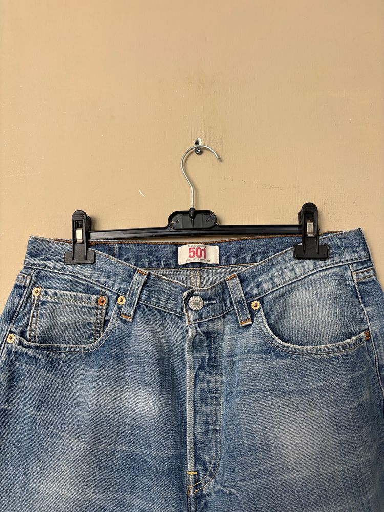 Levi'S 501 Blue Jeans 33x32 image 3