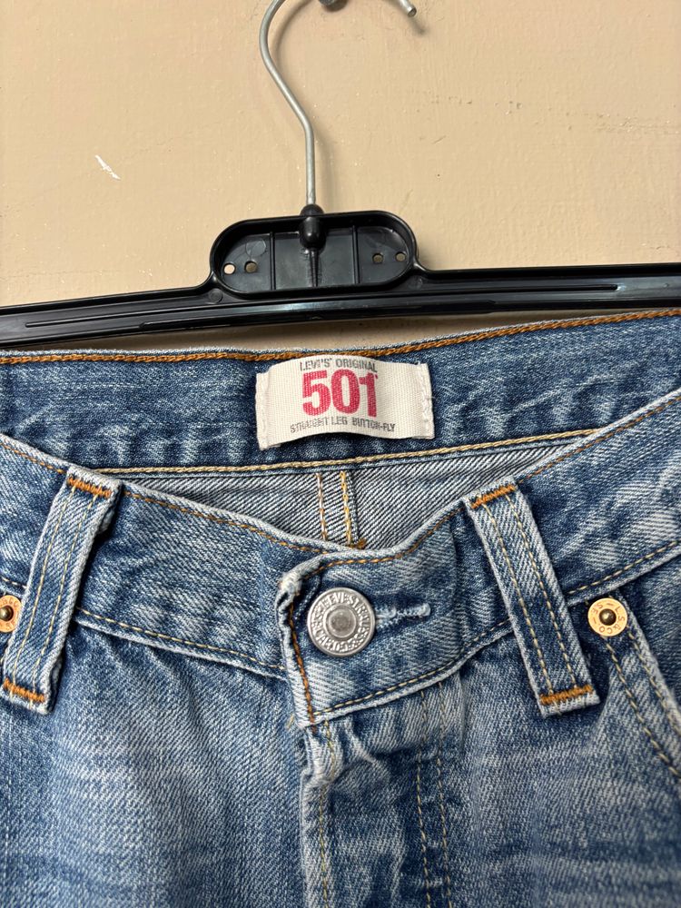 Levi'S 501 Blue Jeans 33x32 image 4