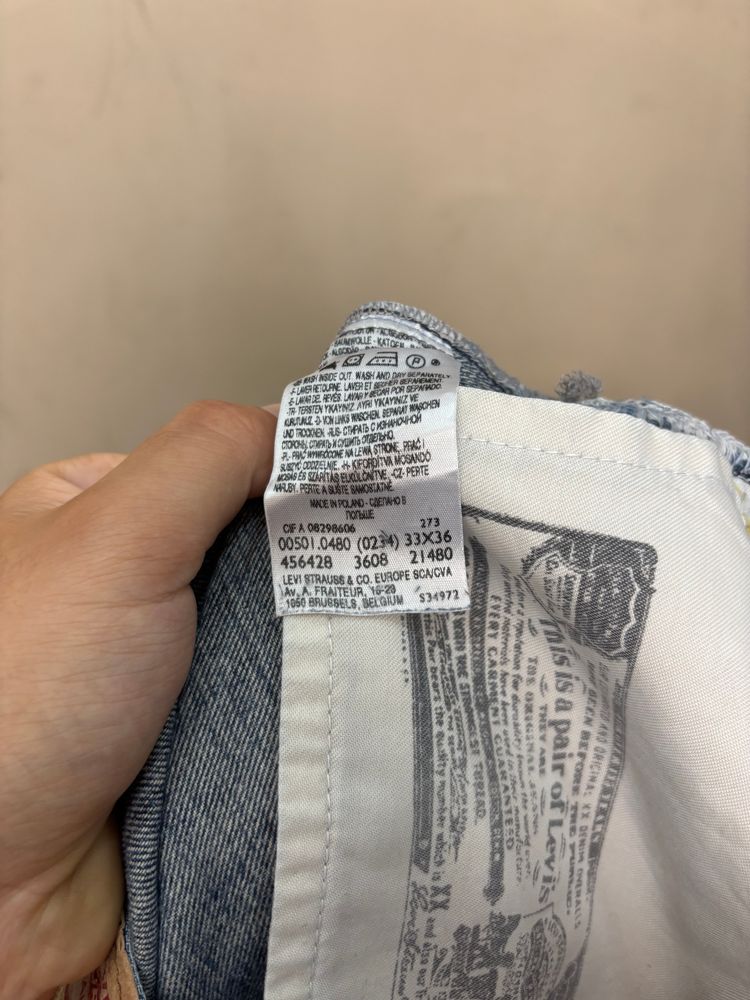 Levi'S 501 Blue Jeans 33x32 image 8