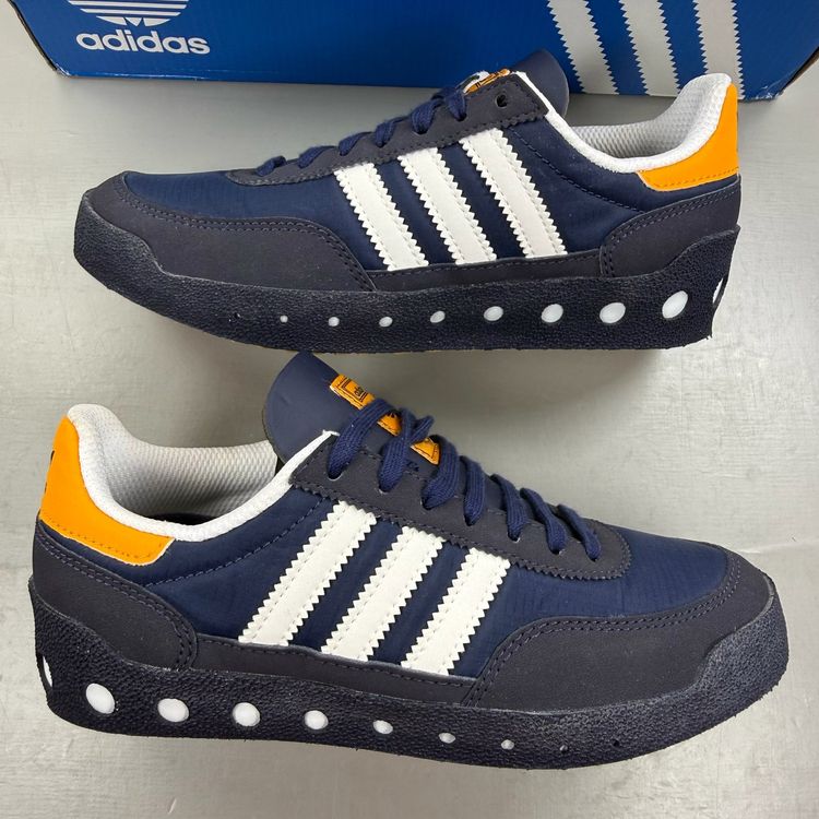 Adidas Originals PT Size UK 1 Navy White Orange Running Kids Trainers Q33633 image 1