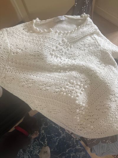 White Knitted Top
