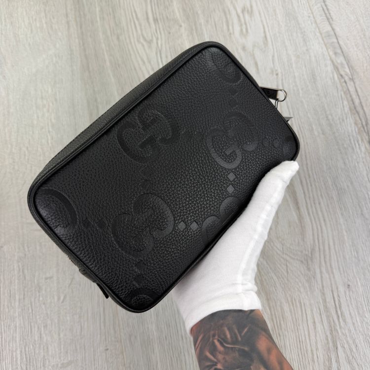 Immagine di Gucci Jumbo GG Black Leather Travel Bag 3