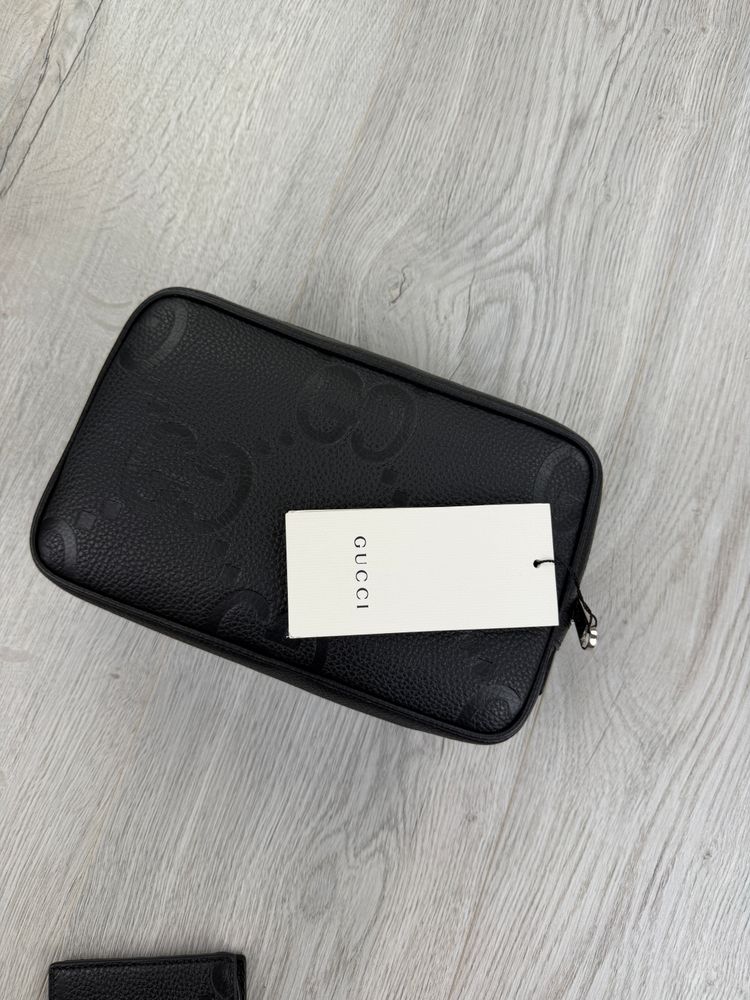 Immagine di Gucci Jumbo GG Black Leather Travel Bag 8