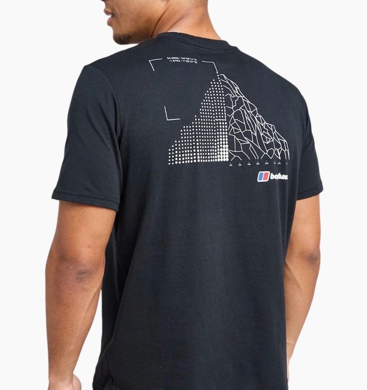 Berghaus Berghaus Black Graphic T-Shirt - Mount diagram Tee product image