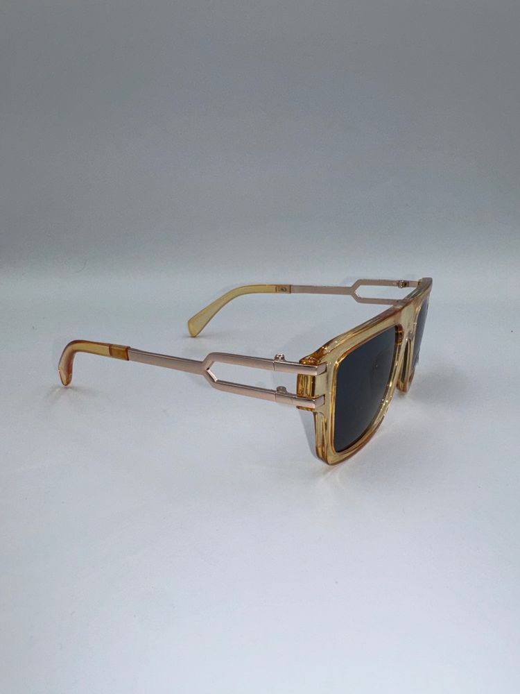 Brown Transparent Frame Sunglasses London 