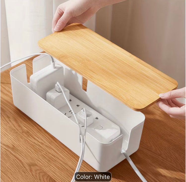 Other Cable Management Box With Wooden Lid product image