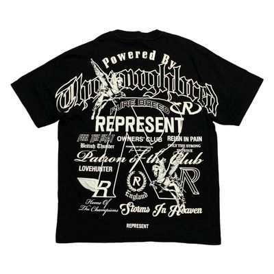 Represent Large Icons Collection Jet Black Tee