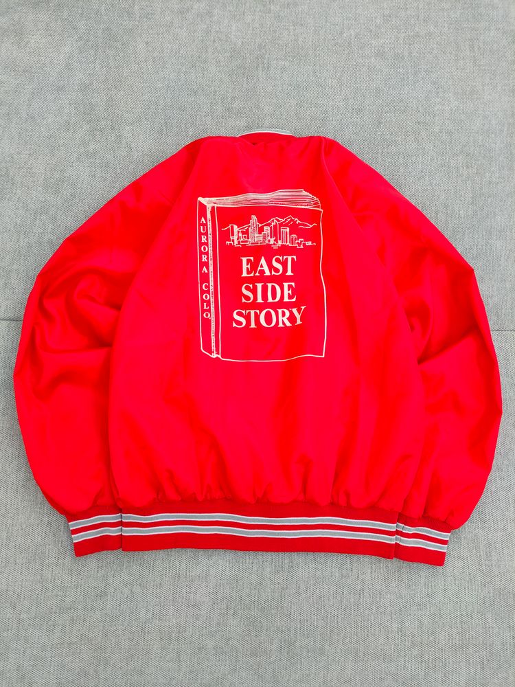 Other Giacca bomber vintage Capricorn satin red "East Side Story" Aurora Colorado - Made in USA - Anni 80 product image