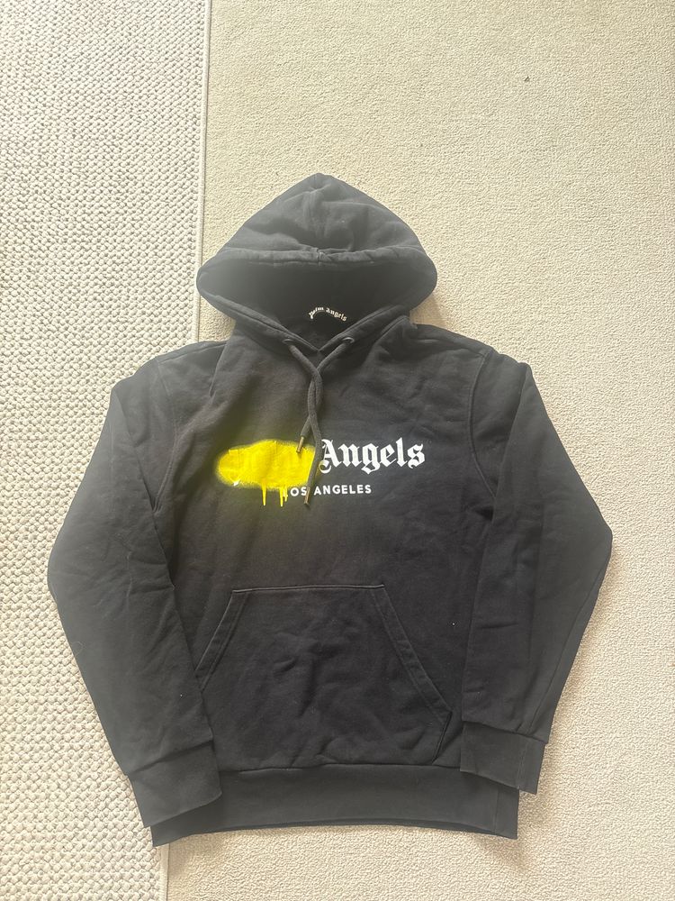 Palm Angels Black Los Angeles Hoodie Small