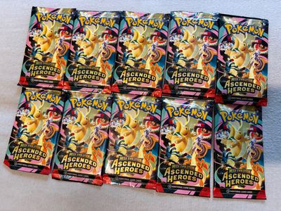 10 x Pokémon Trading Card Game Ascended Heroes Booster Packs